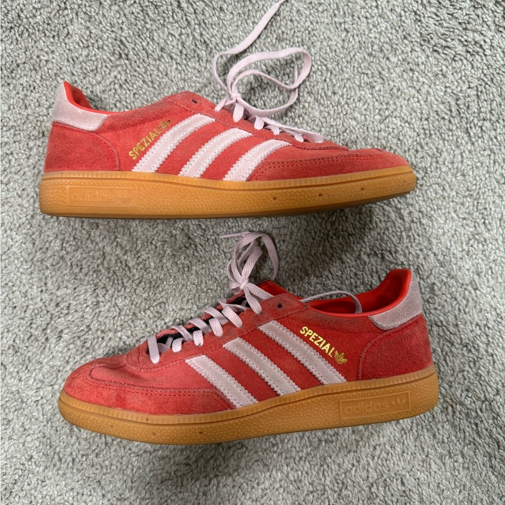 Adidas Spezial Red and Pink Sneakers